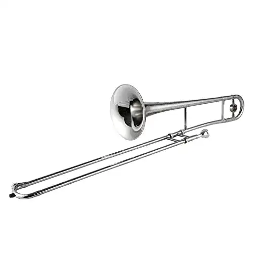 Alto Posaune Messing Bb Ton mit Kupfernickel Mundstück und Etui