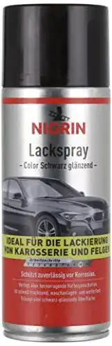 Nigrin Lackspray 400 ml in Schwarz glänzend für Karosserie und Felgen