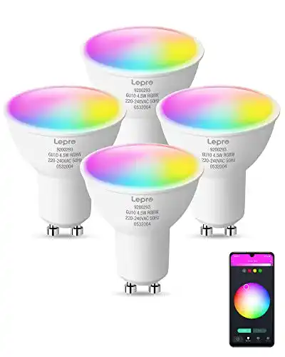 Lepro GU10 Smart Lampe RGBW mit WLAN und Alexa