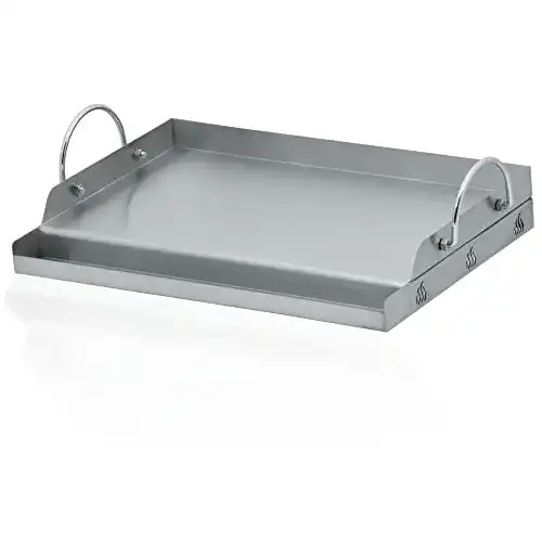 Grillplatte BBQ-Toro aus Edelstahl, 49,5 x 32 cm für Grillgeräte