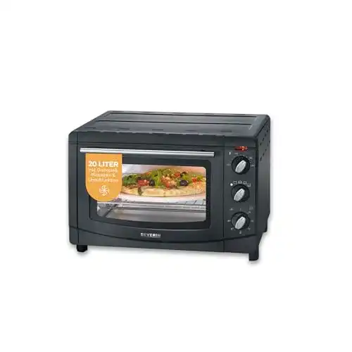 Mini-Backofen 20 Liter von Severin mit Umluftfunktion und Zubehör