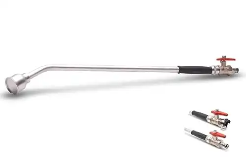 Gießstab für Gartenbewässerung mit Aluminium-Gießrohr und Messingkugelhahn