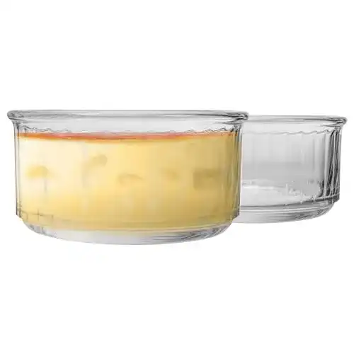 Crème brûlée Set Duralex Ofenkochglasauflauf für Desserts, 10 cm, 8 Stück