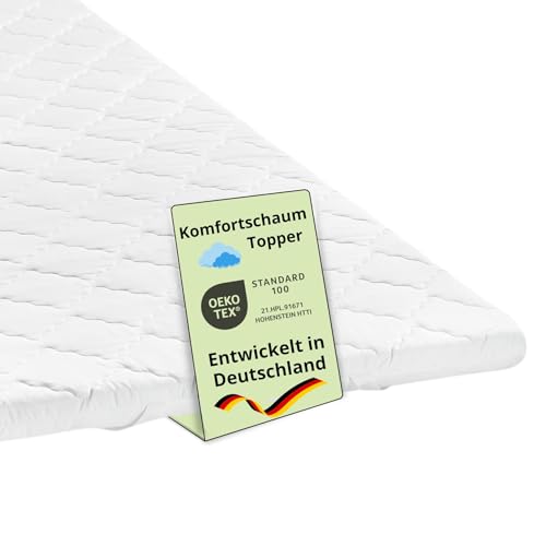 Gel-Topper 100×200 cm von Bodyprotect – Matratzenauflage mit Komfortschaum