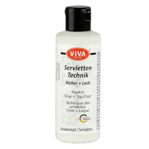 Serviettenkleber und Lack für Serviettentechnik von Viva Decor