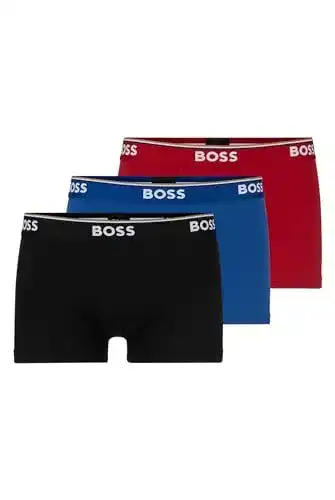 BOSS Herren Boxershorts Trunk, 3er Pack Power, Assorted 962, XXL