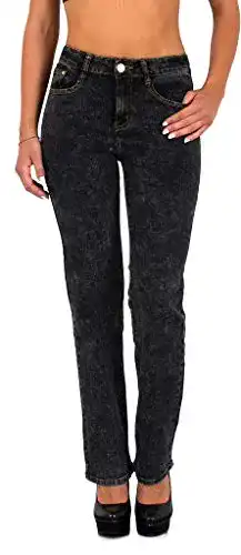 Esra Damen Jeanshose Straight Fit G200 in verschiedenen Farben