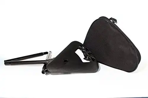 Faltbarer Sitzstock Activera in Schwarz mit passender Tasche