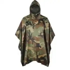 Fousam Camouflage-Regenponcho für Jagd und Outdoor-Aktivitäten