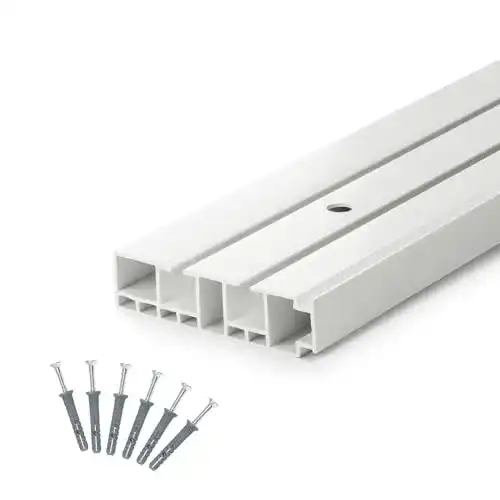 Gardinenschiene DQ-PP 150 cm PVC 2-läufig Weiß