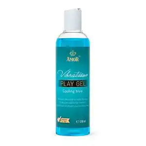 Gleitgel auf Wasserbasis Vibratissimo Play Gel Cooling Blue