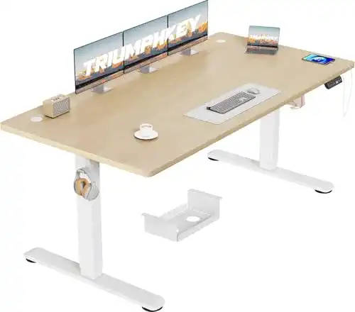 Höhenverstellbarer Gaming-Tisch Triumphkey mit USB-Anschluss