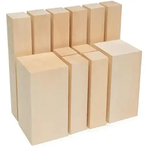 Schnitzholz Beavercraft BW12 Holzblöcke zum Schnitzen Set aus Lindenholz