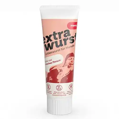 Hundeleberwurst MERA Extrawurst getreidefrei 75g Tube für Hunde
