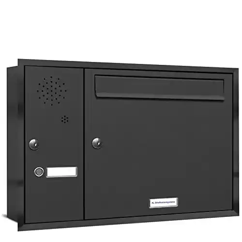 Unterputz-Briefkasten Al Briefkastensysteme mit Klingel, 1 Fach