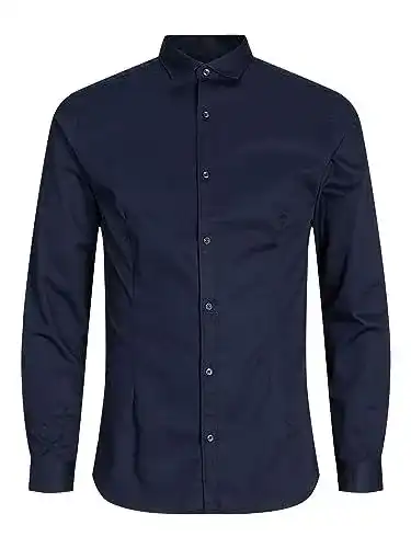 Jack & Jones Herren Oberhemd im Super Slim Fit Stil