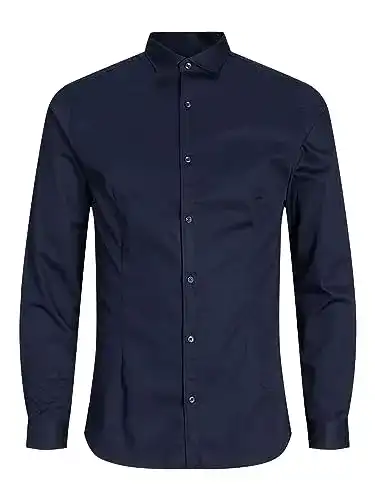Jack & Jones Herren Oberhemd im Super Slim Fit Stil