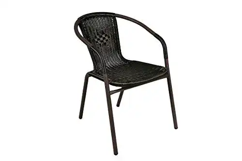 Gartenstuhl Nexos Trading Bistrostuhl aus Stahl für Balkon und Garten