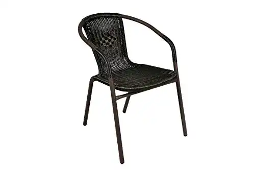 Gartenstuhl Nexos Trading Bistrostuhl aus Stahl für Balkon und Garten