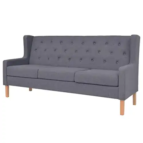 Küchensofa Koieceta 3-Sitzer Polstersofa aus Stoff