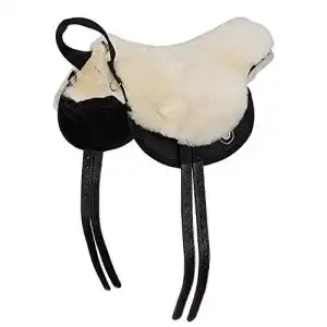 Fellsattel Werner Christ Basic Plus baumlos mit Lammfell für Shetty
