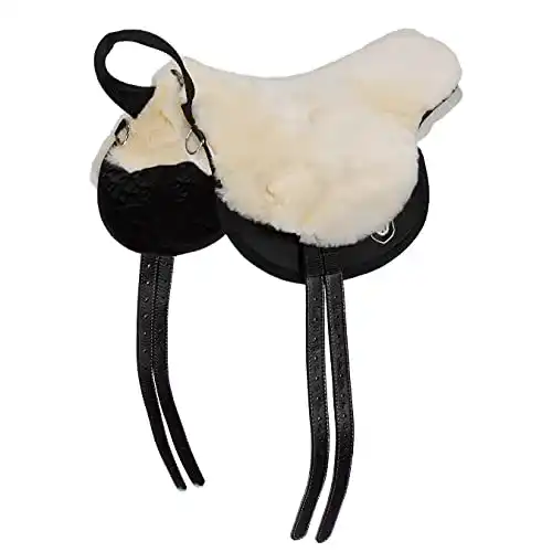 Fellsattel Werner Christ Basic Plus baumlos mit Lammfell für Shetty