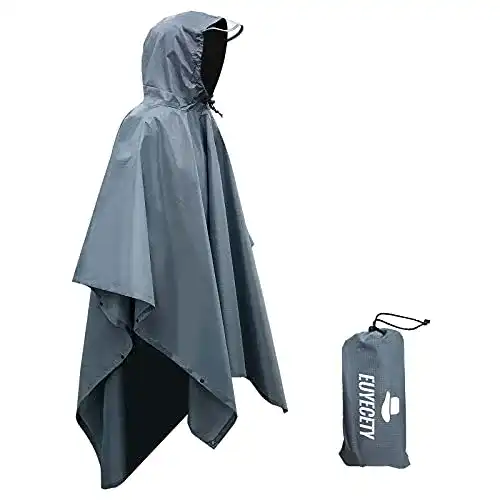 Regenponcho für Fahrradfahrer von Euyecety für Damen und Herren