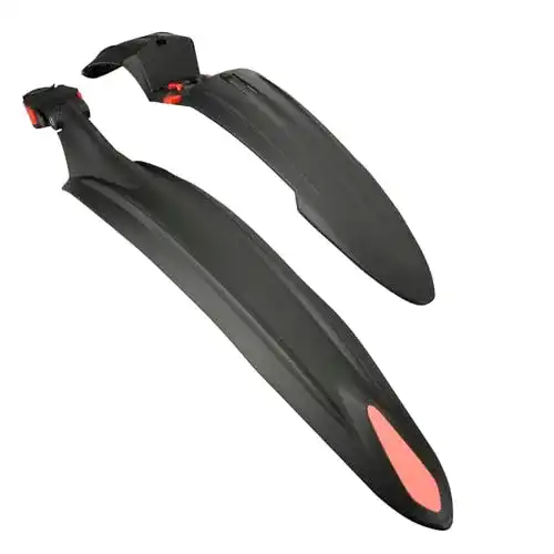 MTB Schutzblech Set von Fischer für 26 und 29 Zoll Fahrräder, Schwarz