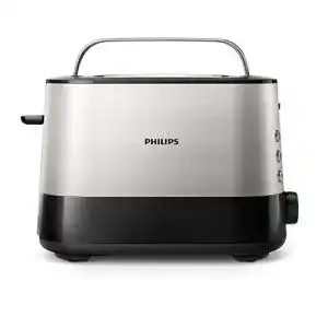 Philips Toaster HD2637/90 mit 2 Toastschlitzen und Brötchenaufsatz