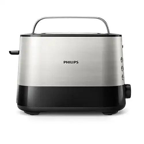 Philips Toaster HD2637/90 mit 2 Toastschlitzen und Brötchenaufsatz