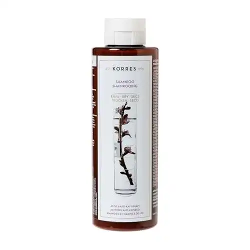 Feuchtigkeitsshampoo ohne Silikone von Korres mit Mandel und Leinsamen