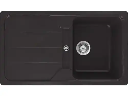 Schock Küchenspüle Formhaus D-100 Schwarz 86 x 50 cm