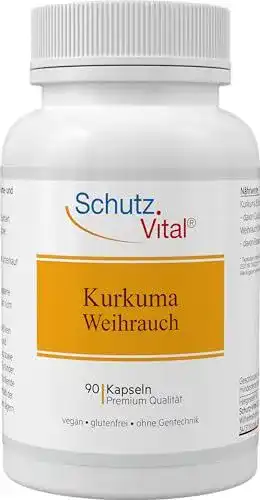 Weihrauch und Kurkuma Kapseln 600 mg Curcumin und Boswellia