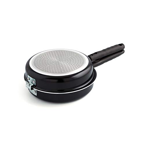 Omelette-Pfanne Quid Gastro Fun Doppelpfanne aus Aluminium, 28 cm