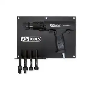 Druckluft Meißelhammer von KS Tools mit 6-teiligem Zubehör und 2200 Schlägen/min