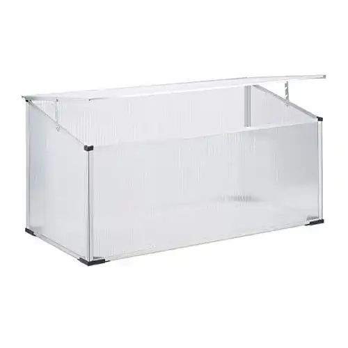 Frühbeet Relaxdays aus Aluminium mit Stecksystem und UV-Schutz