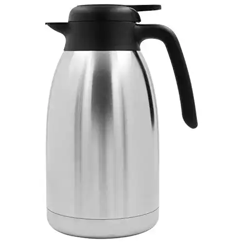 Isolierkanne 2 Liter von TRINKBASIS Thermoskanne für Getränke
