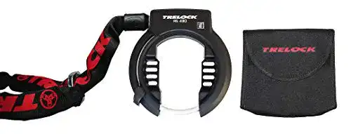 Trelock Rahmenschloss RS 430 AZ und ZR 355 Set mit Kette und Tasche