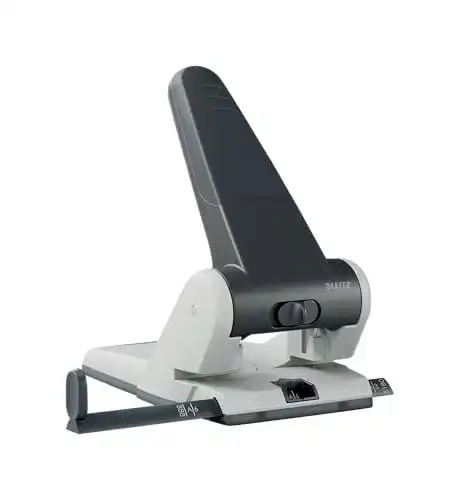 Leitz Registraturlocher aus Metall für 65 Blatt, 2-fach Lochung
