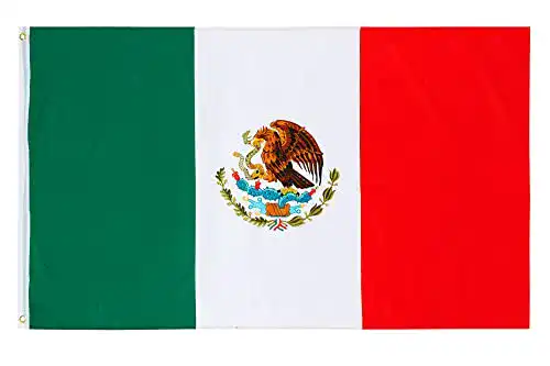 PHENO FLAGS Mexiko Flagge und Fahne 90×150 cm mit Messing-Ösen