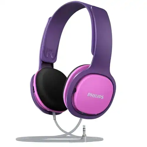 Philips SHK2000PK/00 Over Ear Kinderkopfhörer mit Lautstärkebegrenzung