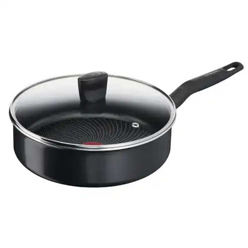 Tefal C26732 Start’Easy Schmorpfanne mit Deckel, 24 cm