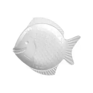 Fischteller Holst Porzellan 30 cm in Weiß mit Fischmotiv