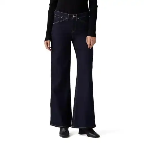 Levi’s Damen 318 Styled Shaping Wide Leg Jeans in Darkest Sky