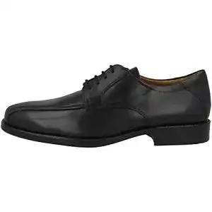 Geox Herren U Federico Y Derby Hochzeitsschuhe in Schwarz, Größe 43 EU