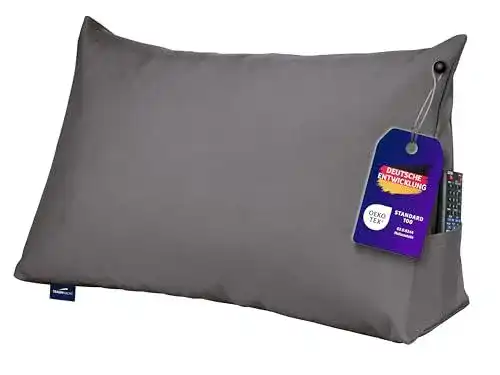Rückenkissen Traumnacht Cozy Lesekissen 70 x 40 cm dunkelgrau