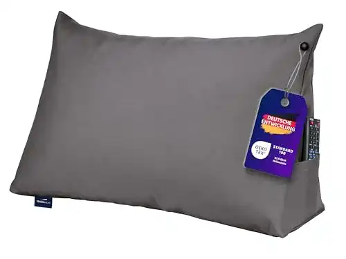 Rückenkissen Traumnacht Cozy Lesekissen 70 x 40 cm dunkelgrau