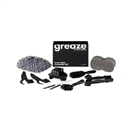 Fahrrad-Reinigungsset Urban Zweirad von Greaze 11-teiliges Pflege-Set