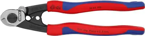 Bowdenzugschneider Knipex Drahtseilschere 190 mm mit Mehrkomponenten-Hüllen
