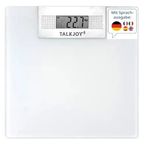 Sprechende Personenwaage TalkJoy in 5 Sprachen für Blinde und Sehbehinderte